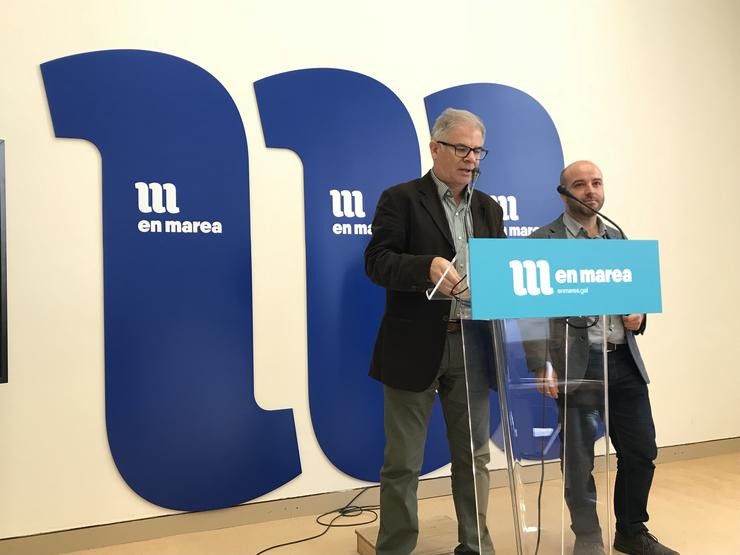 Luís Villares e Manuel Lago, de En Marea. EUROPA PRESS - Arquivo 