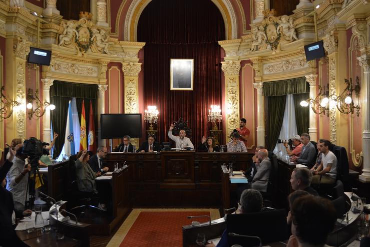 Celebración do pleno municipal de Ourense 