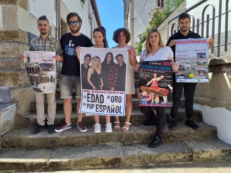 Comisión organizadora na presentación das Festas. Foto: Concello de Viana do Bolo