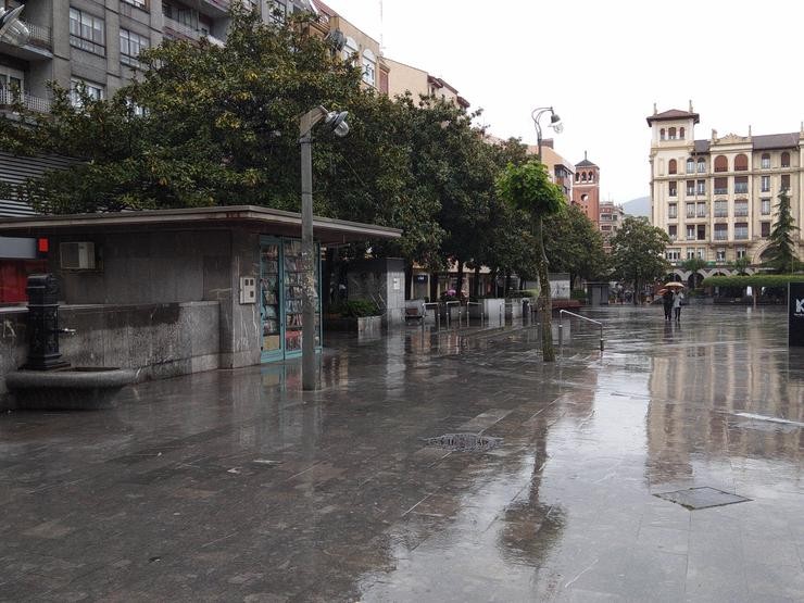 Cidade pasada por auga polas choivas. EUROPA PRESS - Arquivo 