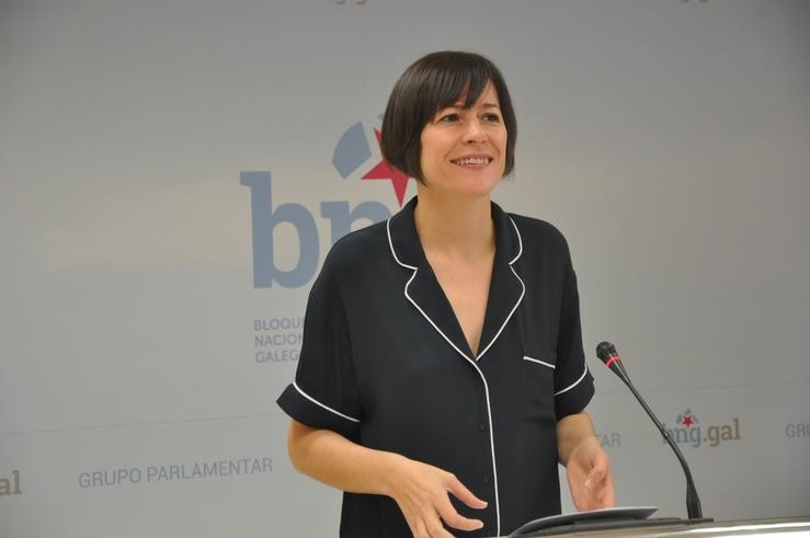 A portavoz nacional do BNG, Ana Pontón, en rolda de prensa.. BNG - Arquivo / Europa Press