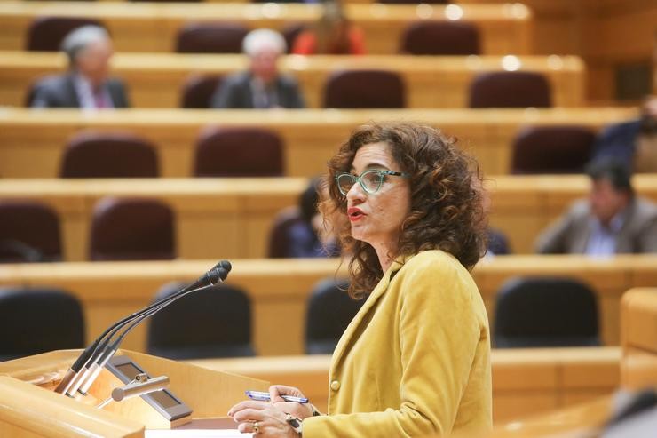 A ministra de Hacienda, María Jesús Montero. Ricardo Rubio - Europa Press - Arquivo