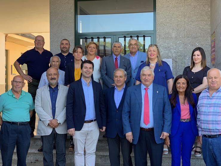 O secretario xeral do PSdeG, Gonzalo Caballero, participa na Festa do Emigrante de Pol (Lugo).. PSDEG 