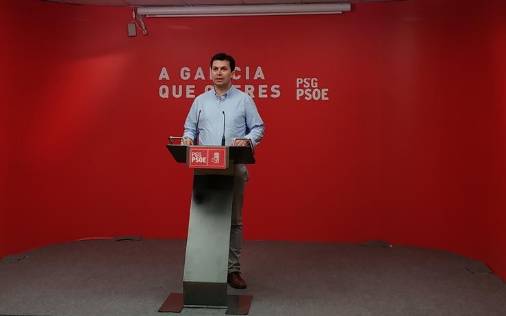 Gonzalo Caballero durante a rolda de prensa.. PEDRO DAVILA-EUROPA PRESS 