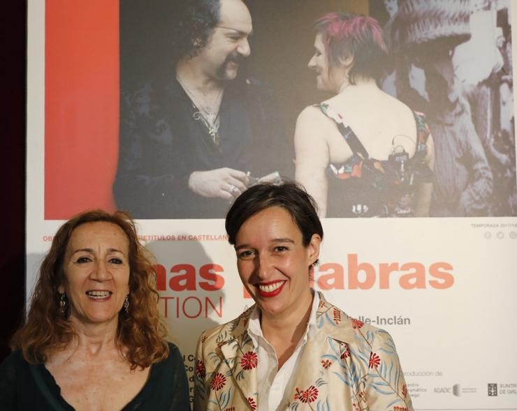 Carmen Portacelli, directora artística do Teatro Español e Fefa Noia, directora do Centro Dramático Galego, na presentación da obra Divinas Palabras Revolution. EUROPA PRESS - Arquivo / Europa Press