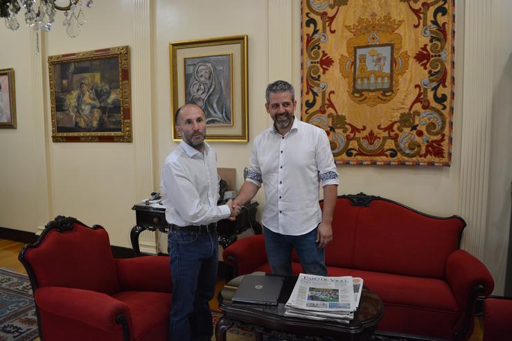 O alcalde de Ourense, Gonzalo Pérez Jácome (esquerda). 