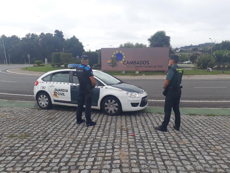 DISPOSITIVO DE SEGURIDADE CIDADÁ NA FESTA DO ALBARIÑO EN CAMBADOS.. GARDA CIVIL 