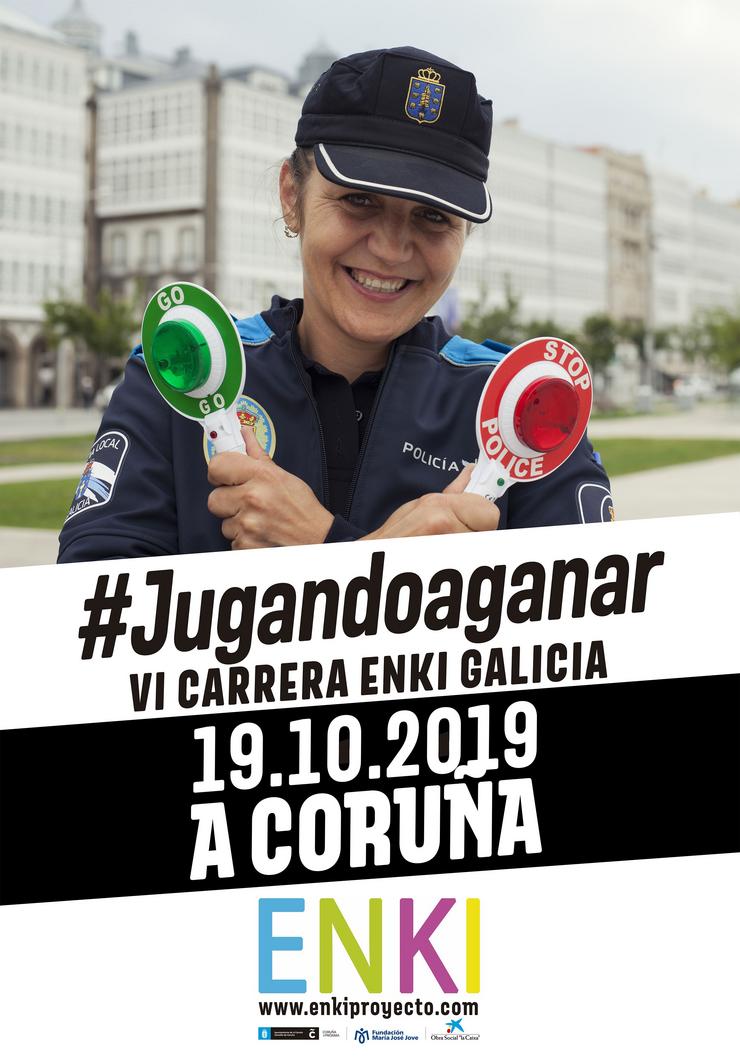 Cartel da sexta edición da carreira Enki. ENKI 