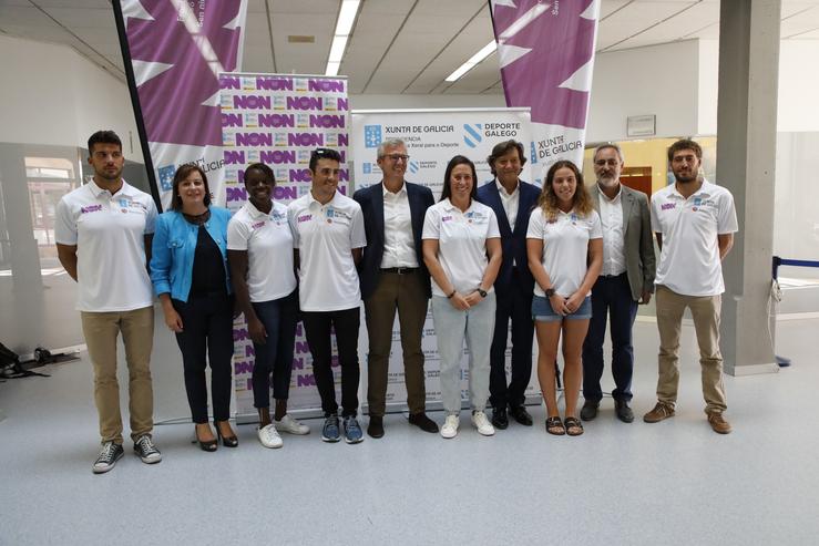 Deportistas olímpicos e embaixadores da igualdade e a loita contra a violencia de xénero cos contratos de patrocinio da Xunta.