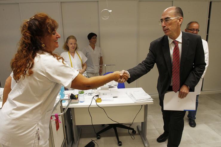O conselleiro de Sanidade, Jesús Vázquez Almuiña, visita o Complexo Hospitalario de Ferrol.. XUNTA