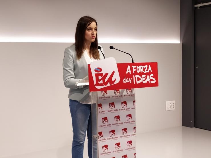 A deputada de Común dá Esquerda e coodinadora nacional de Esquerda Unida, Eva Solla 