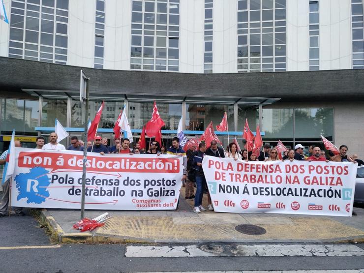 Protesta das subcontratas de R. CIG / Europa Press