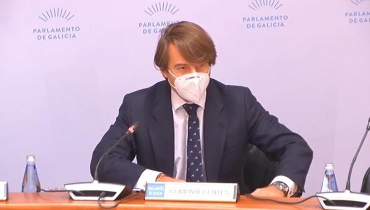 Director xeral de Planificación e Orzamentos, Miguel Corgos, en comisión. CAPTURA 