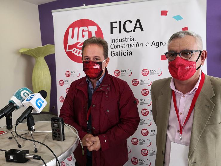 O responsable de UXT FICA, Pedro Hojas, á esquerda / Europa Press