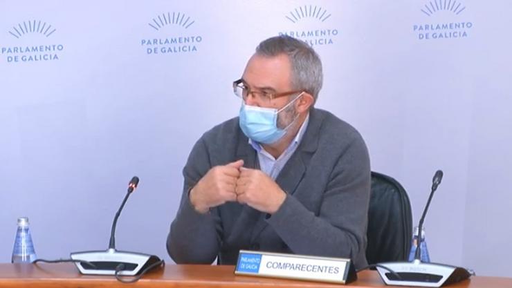 O subdirector xeral de Gardacostas, Liño Sexto, en comisión. CAPTURA / Europa Press