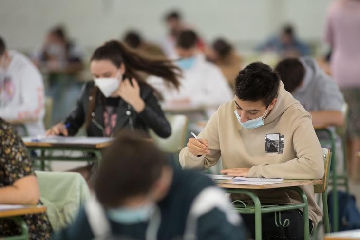 Estudantes de bacharelato no IES Vilar Ponte. Carlos Castro - Europa Press - Arquivo