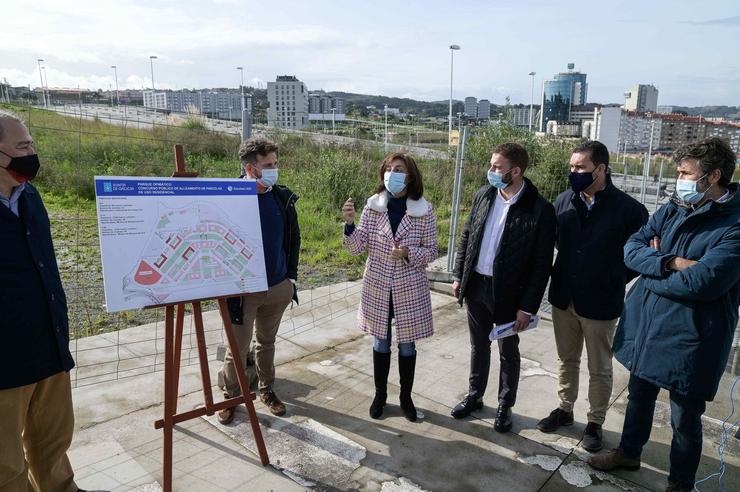 A conselleira de Medio Ambiente, Ángeles Vázquez, na Coruña 