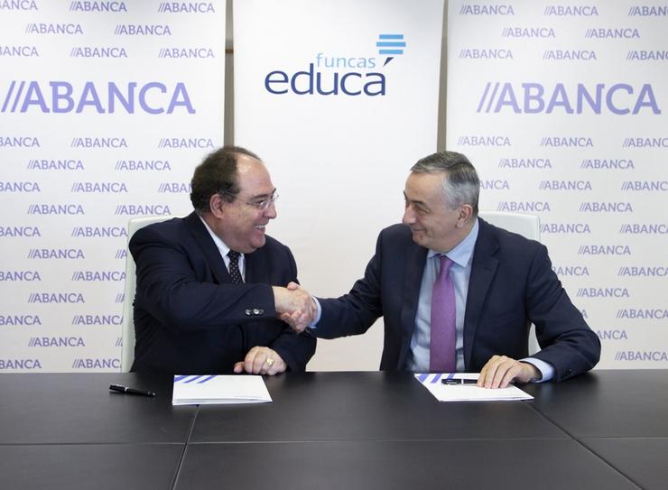 Ocaña e Escotet. ABANCA E FUNCAS - Arquivo / Europa Press