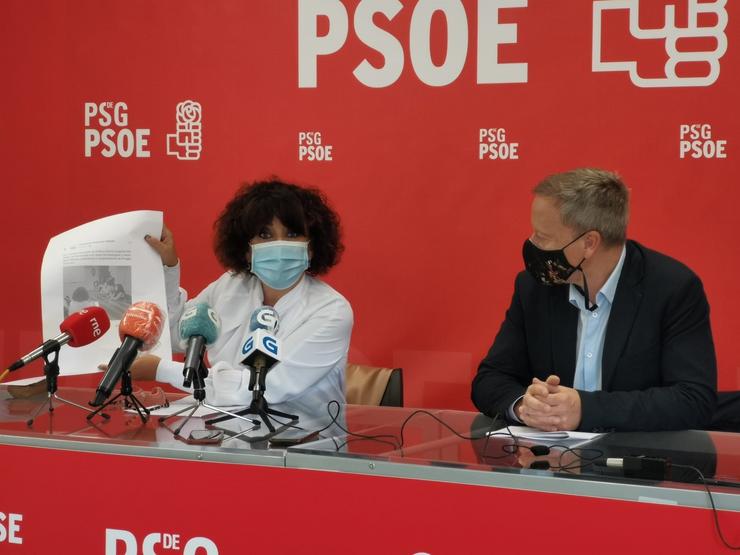 Rafael Villarino en rolda de prensa. PSOE 