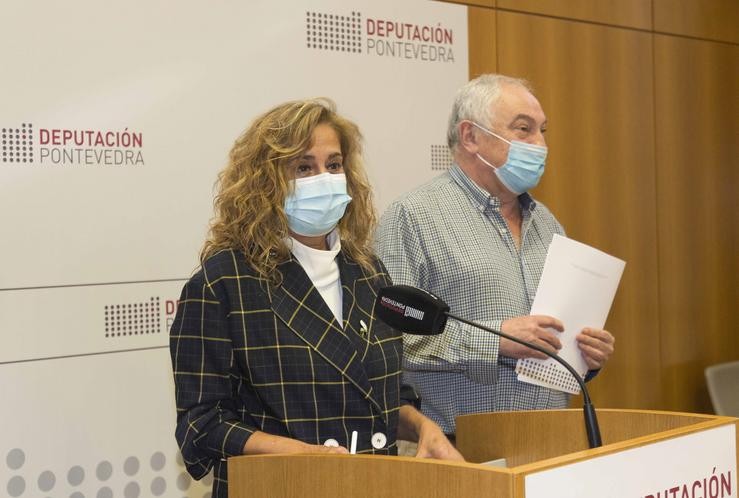 Carmela Silva presenta os orzamentos da Deputación de Pontevedra. PABLO HERNANDEZ GAMARRA