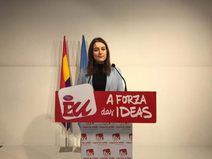 Eva Solla, coordinadora nacional de Esquerda Unida / Europa Press