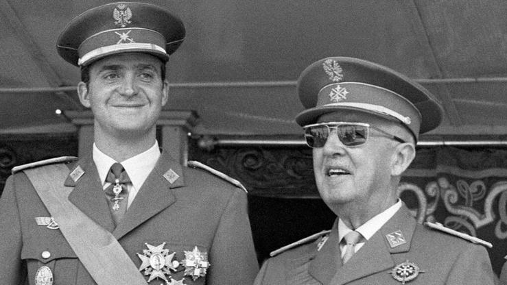 Juan Carlos de Borbón e Francisco Franco / EFE