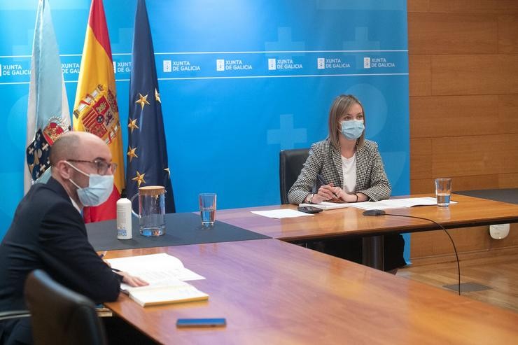 A conselleira de Política Social, Fabiola García, participa na reunión sobre a Estratexia estatal do reto demográfico.. Xunta de Galicia / Europa Press