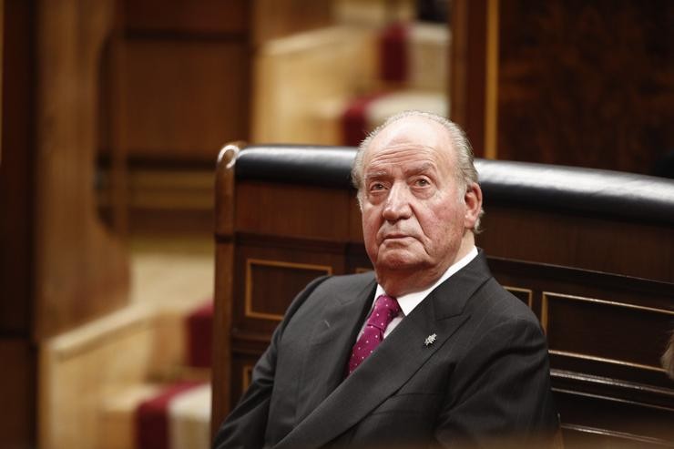 Foto de arquivo do rei emérito don Juan Carlos I no acto conmemorativo do 40º aniversario da Constitución de 1978, no Congreso (Madrid/España) a 6 de decembro de 2018.. EDUARDO PARRA / EUROPA PRESS - Arquivo