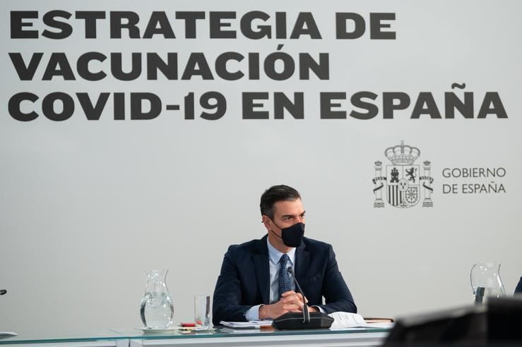 O presidente do Goberno, Pedro Sánchez, preside a reunión do Comité de Seguimento do Coronavirus e estudo dos proxectos de vacinas 