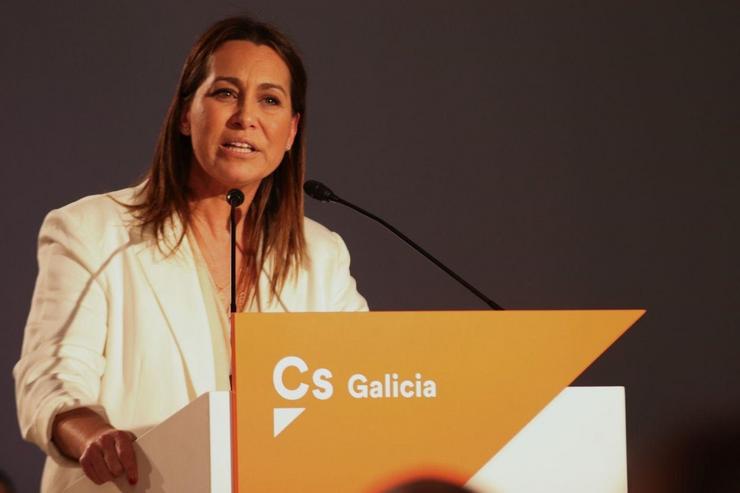 A coordinadora de Cidadáns Galicia, Beatriz Piñeiro. CIDADÁNS GALICIA - Arquivo 