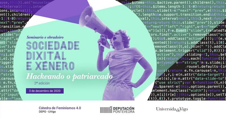 Cartel promocional do taller virtual. UNIVERSIDADE DE VIGO
