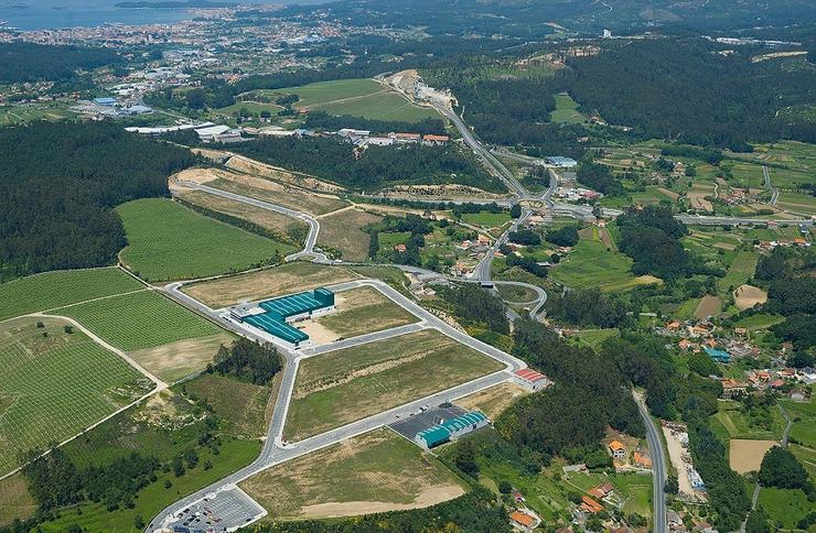 Vista aérea do Polígono Empresarial de Vilanova de Arousa, xestionado pola sociedade Suelo Empresarial deñ Atlántico.. SUELO EMPRESARIAL DEL ATLÁNTICO - Arquivo