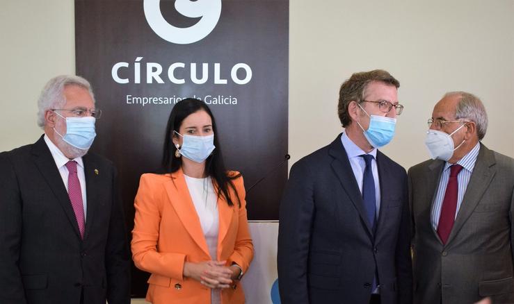 Feióo con empresarios do Círculo Empresarial de Galicia  