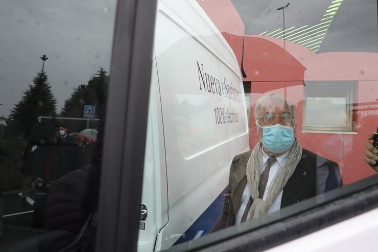 O director xeral de Tráfico, Pere Navarro, tras a súa visita á Escola de Repartidores UNO, en Coslada, Madrid 