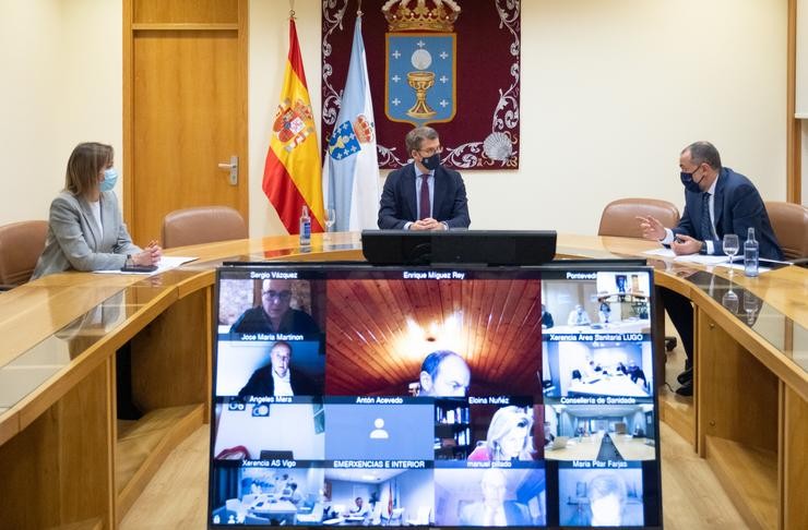 Reunión do comité clínico de Galicia do 21 de decembro de 2020. DAVID CABEZÓN @ XUNTA DE GALICI 