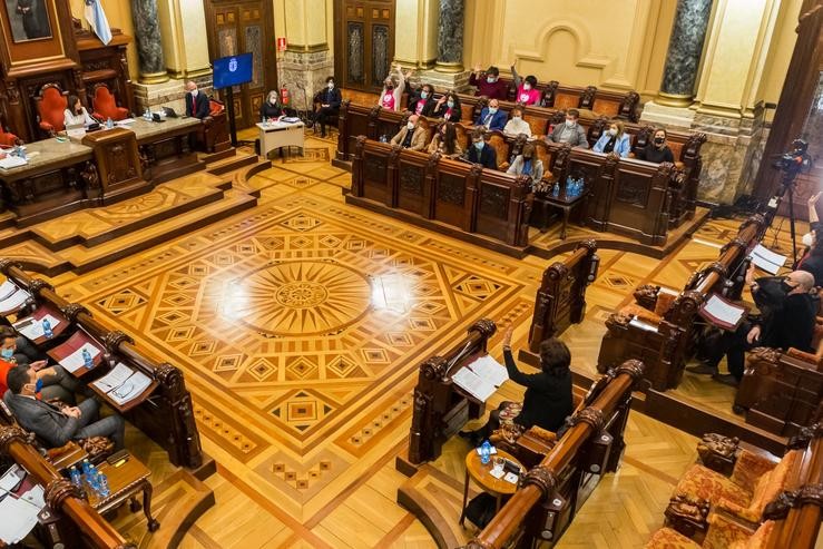 Pleno municipal da Coruña. SANDRA GARCÍA REI 