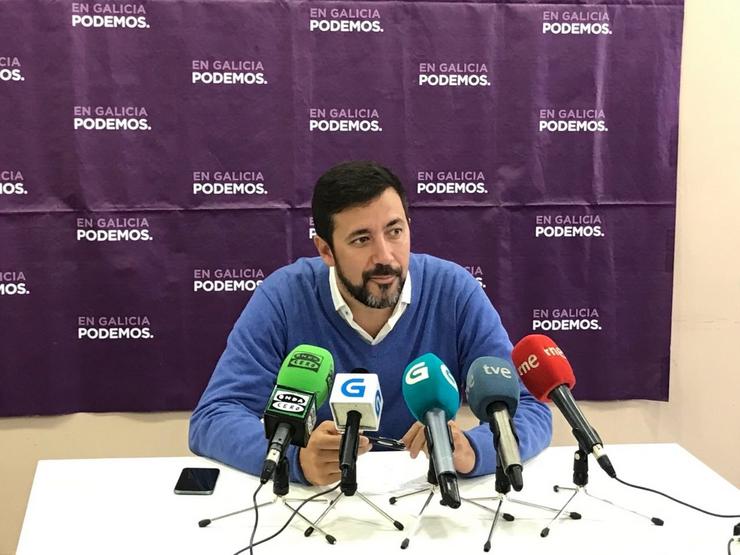 Antón Gómez-Reino, secretrio xeral de Podemos Galicia e candidato pola Coruña de En Común-Unidas Podemos. EN COMÚN - Arquivo 