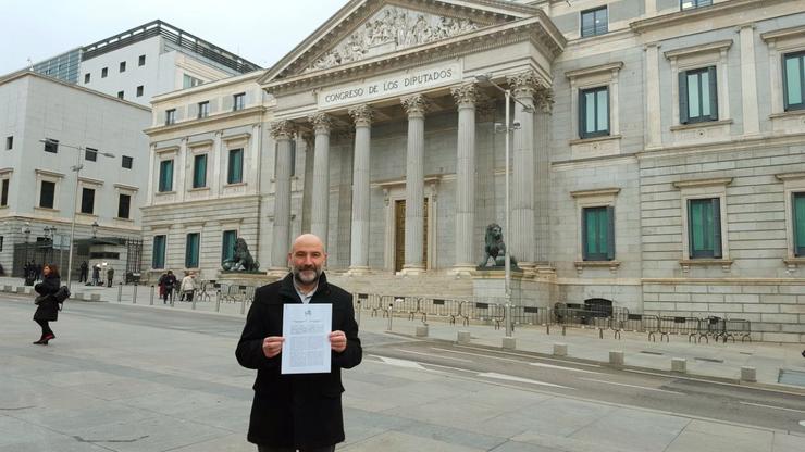 Néstor Rego ante o Congreso. BLOQUE NACIONALISTA GALEGO 