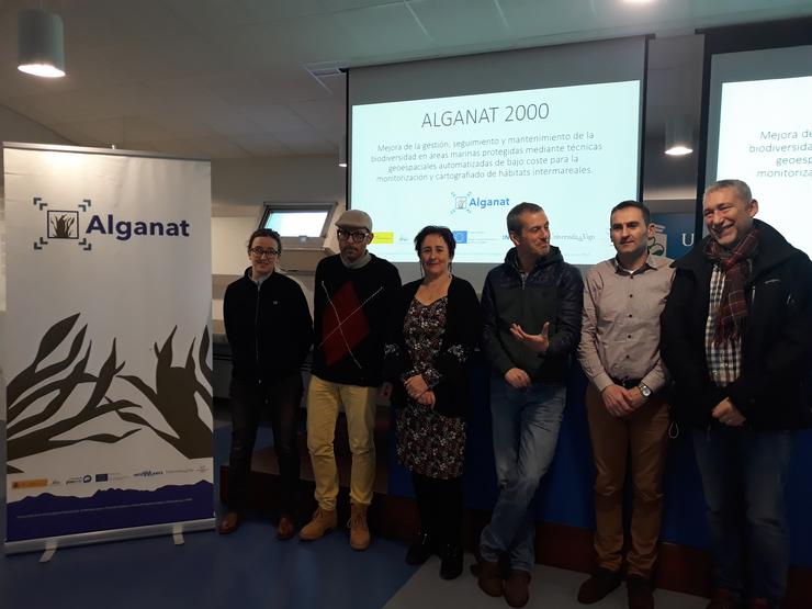 Os investigadores antes da presentación de resultados de Alganet / Europa Press