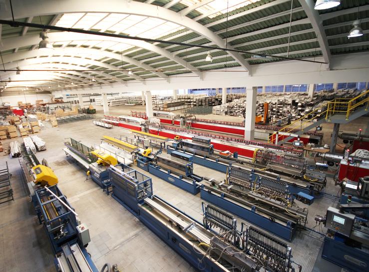 Interior da nova fábrica de Cortizo en Padrón. GRUPO CORTIZO - Arquivo