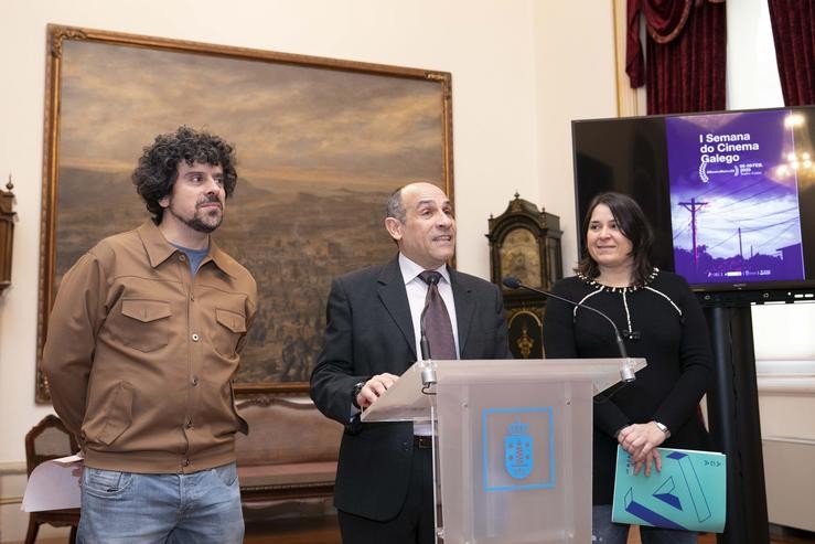 O concelleiro de Cultura, Jesús Celemín, presenta a Semana do Cinema Galego. CONCELLO DA CORUÑA 