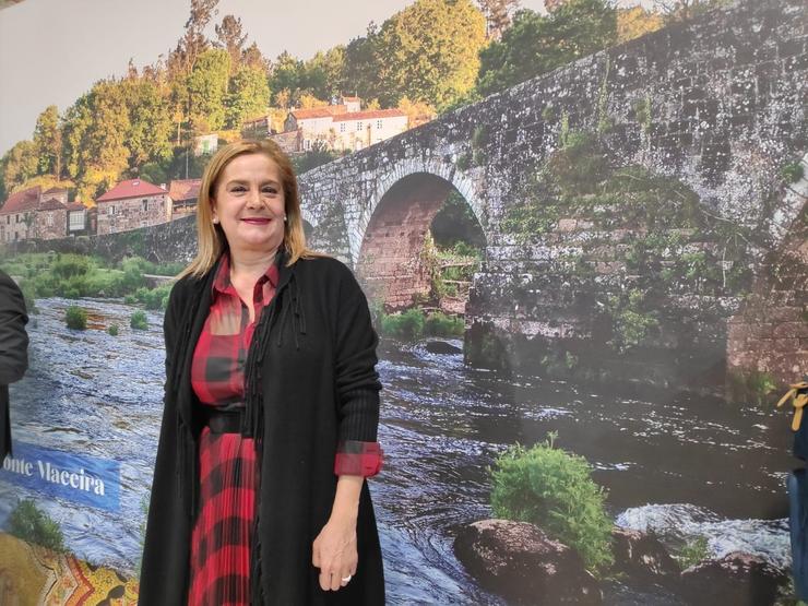 A presidenta da Deputación de Pontevedra, Carmela Silva, en Fitur.