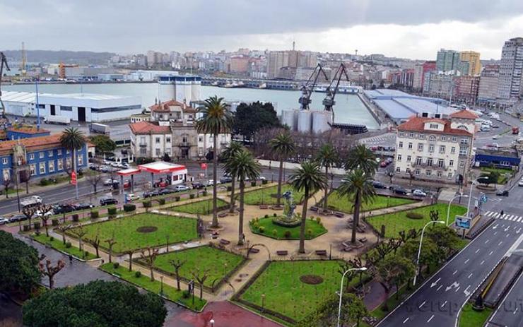 Xardíns de Méndez Núñez na Coruña 