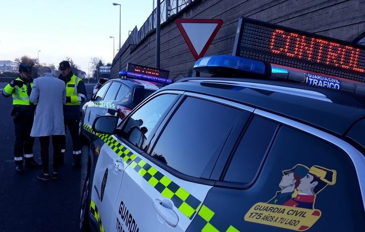 Control da Garda Civil de Tráfico na provincia de Pontevedra durante Fin de Ano.. GARDA CIVIL DE PONTEVEDRA