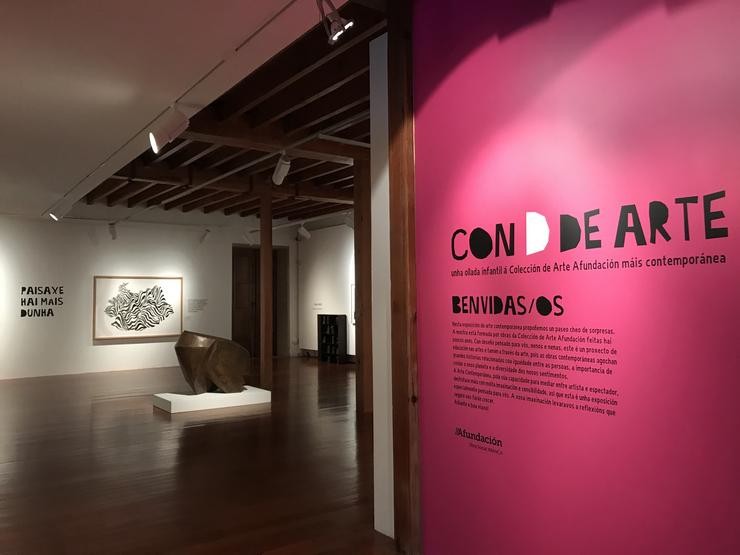 Exposición 'Con D de Arte', de Afundación, en Santiago de Compostela. 