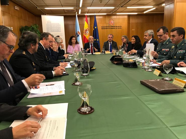 O delegado do Goberno, Javier Losada, preside a primeira reunión da comisión de seguimento do Xacobeo da Delegación do Goberno. DELEGACIÓN DO GOBERNO