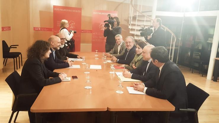 Adriana Lastra e Néstor Rego encabezan unha reunión do PSOE e do BNG. BNG / Europa Press