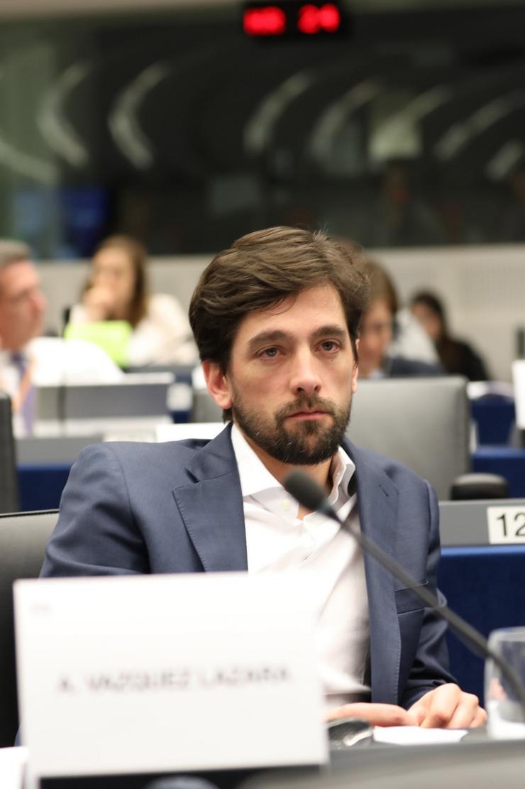 O eurodeputado de Cidadáns no Parlamento Europeo, Adrián Vázquez. CIDADÁNS 