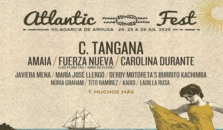 Cartel do Atlantic Fest de Vilagarcía de Arousa.