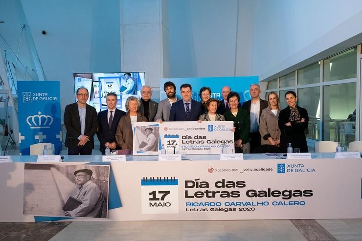 Presentación da programación conmemorativa do Día das Letras Galegas dedicado a Carvalho Calero. XUNTA / Europa Press